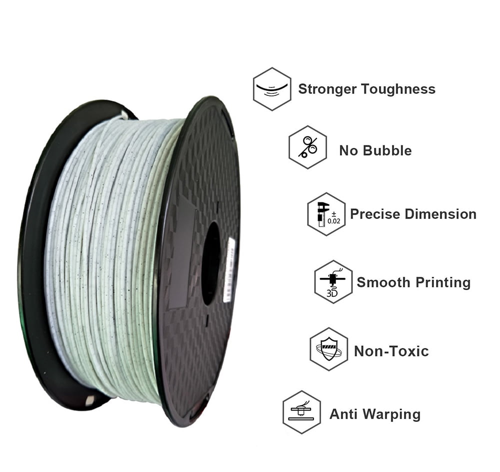 Marbling 3D Printer PLA 1000g Filament 1.75mm 1KG Red White