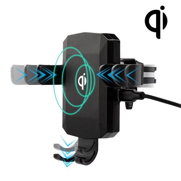 Qi Certified 2in1 Wireless Charger and Car Vent Phone Mount