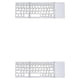 thumbnail image 4 of Sidaley Teclado plegable Teclados de escritorio inalámbricos recargables Suministros de computadora Diseño plegable Multipropósito Dulce Blanco 2Conjunto, 4 of 6