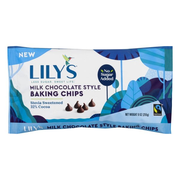 Lily's - Stevia Sweetened Baking Chips 35% Cacao Milk Chocolate - 9 oz ...