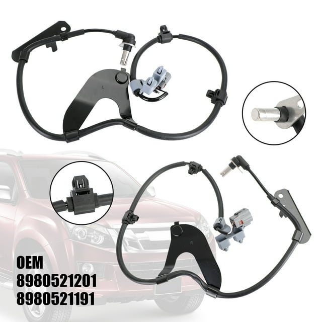2x ABS Wheel Speed Sensor Front L & R For Isuzu D-Max 2.5 Twin Turbo 2012-2019