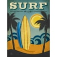 thumbnail image 2 of Pulve, Renee 19x24 Gold Ornate Wood Framed with Double Matting Museum Art Print Titled - Surf Malibu, 2 of 4