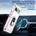 thumbnail image 2 of KOMI pour Google Pixel 8a, Étui avec Protecteur d'Écran, Béquille Anneau Réglable à 360 Intégré, Protection Militaire, Armure Antichoc - Vert, 2 of 5