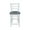 White/Heather Gray, variant on International Concepts Wood Emily Ladder Back Counter Height Stool - 24" Seat Height - Distressed Hickory/Stone