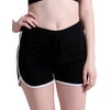 HDE Womens Retro Athletic Fashion Dolphin Running Workout Shorts (Black, Small)