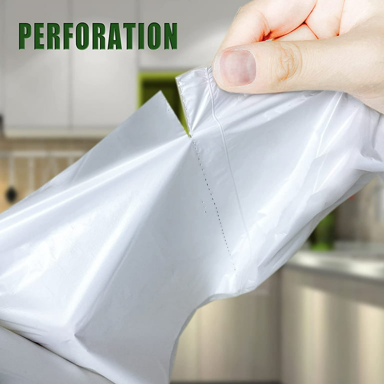 4 Gallon Small Trash Bags Bathroom Garbage Bags Clear Plastic Wastebasket Can Liners for Home and Office Bins, 200 Count
