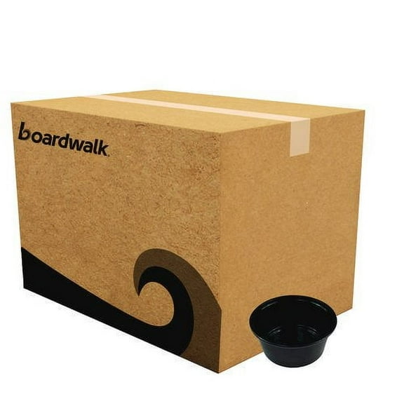Boardwalk BWKPRTN325BL 3.25 oz Portion Cup, Black - Case of 2500