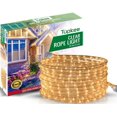 thumbnail image 2 of Tupkee Rope Light Warm Clear - 24 Feet 7.3 m, for Indoor and Outdoor use - 10MM Diameter - 288 Clear Incandescent Long Life Bulbs Decorative Rope Tube Lights - Pack of 2, 2 of 8