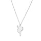 thumbnail image 1 of Collar con colgante de cactus, sencillo y elegante, para mujer (plata), 1 of 6