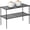 Black, variant on Mimifly Shelving Unit 2-Pack Stackable and Expandable Pantry Organizer for Kitchen, Bathroom, Cabinet, Laundry Room - Black