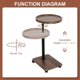 thumbnail image 3 of Garvee Bandeja giratoria 360° para brazo de sofá, mesa en forma de C con ranuras para teléfono y tableta, bandeja para TV, mesa auxiliar para sala y dormitorio, 3 of 8