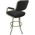 thumbnail image 2 of Tobias Designs Swivel Counter 26" Metal & Vinyl Bar Stool in Beige and Gray, 2 of 2
