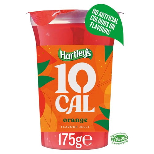 Hartley's 10 Cal Orange Jelly Pot 175g, British Import (Pack of 2)