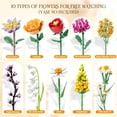 thumbnail image 5 of Flowers Building Set, 1070PCS Wildflower Botanical, ABS Flower Kit Toy for Kids Adults Women, Home Decor Gift for Birthday, Christmas, Father's Day, 5 of 7