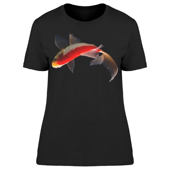 Dorsal View Single Koi Fish T-Shirt Women -Image by Shutterstock, Female Large