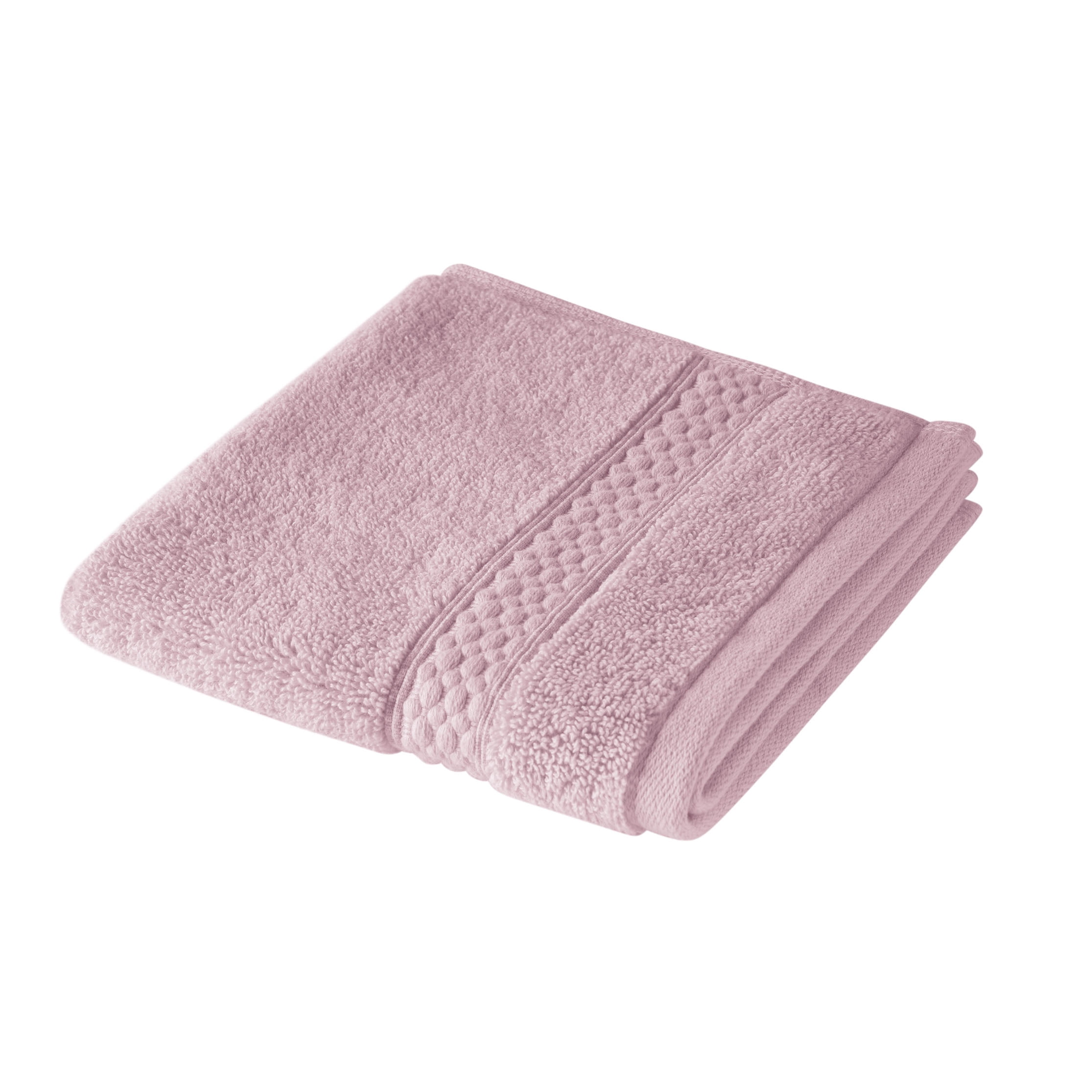 Beautiful by Drew Barrymore Dobby Washcloth, Soft 100% Cotton, Rose Pink
