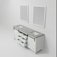 thumbnail image 5 of Lexora Home Marsyas 80" Quartz Top Double Vanity with Sinks and Mirrors in White, 5 of 8