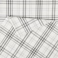 thumbnail image 6 of BNM Plaid Flannel Cotton Sheet Set, Twin, Charcoal, 6 of 11