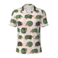 thumbnail image 2 of Daiia Cute Armadillo Pattern Men’s Polo Shirts,Solid Deck Shirt,Classic Fit, Breathable Cotton Polo for Casual and Sport Wear-3X-Large, 2 of 7