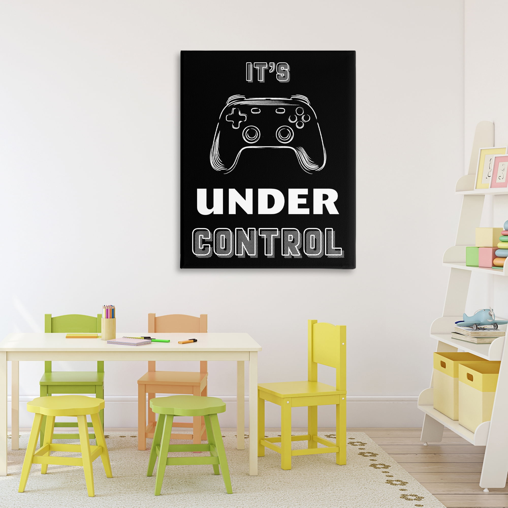 Stupell Industries Under Control Gamer Canvas Wall Art, design by Marcus Prime