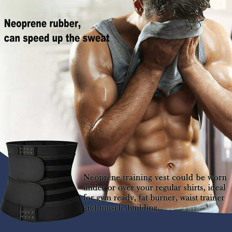 COMFREE Neoprene Sauna Waist Trainer Corset Sweat Belt for Men