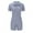 Blue, variant on Kaemgyyd Womens Workout Bodysuit Ribbed Knit Romper for Women Summer Short Sleeve Button down Stretch One-Piece Outfit Jumpsuits