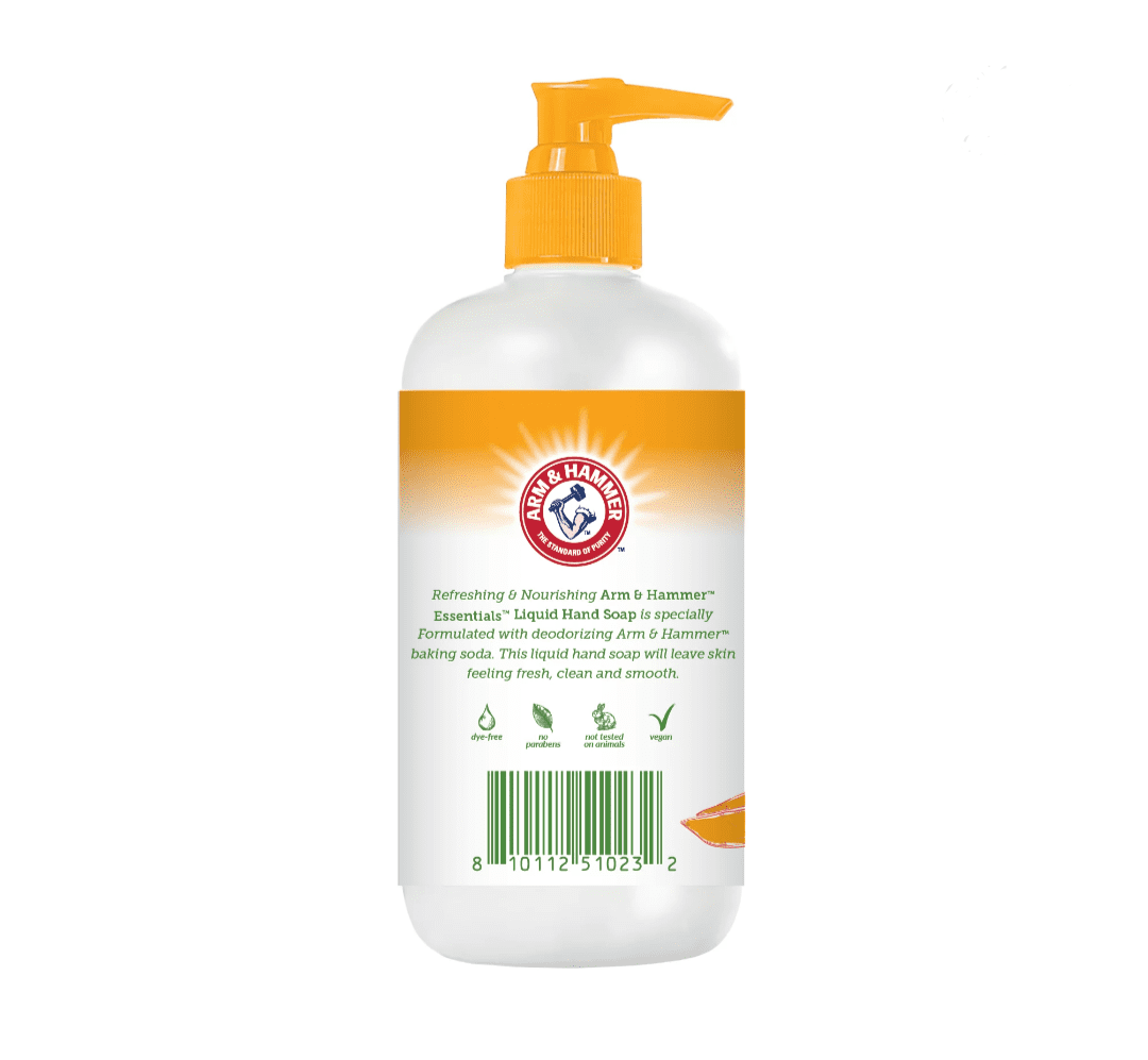 (PACK OF 2) Arm & Hammer Essentials Hand Soap-Tropical Mango With Naturally Sourced Backing Soda 12 oz