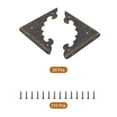 thumbnail image 3 of Uxcell 30pcs Vintage Corner Protector 2.3"x2.3"x0.2" for Table Box, Bronze, 3 of 5