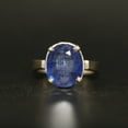 thumbnail image 2 of Natural Certified Blue Sapphire Neelam Stone Ring for Men & Women with 925 Sterling Silver Birthstone Ring, 2 of 3
