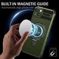 thumbnail image 5 of Allytechgroup Militargy Grade Shockproof Case for Apple iPhone 14 Plus, Magnetic Cover Compatible with Magsafe & Car Mount Ring Kickstand Bumper Case for Women Men, Darkgreen, 5 of 10