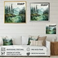 thumbnail image 4 of Designart "Bold horizon Canada Emerald Wilderness II" Landscapes Floater Framed Canvas Print, 4 of 7