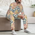 thumbnail image 7 of Sikiie Snake Mens Pajama Set, Soft Warm Long Sleeve Sleepwear, Cozy Button-Down Pjs for Men-Large, 7 of 7