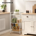thumbnail image 2 of Shelf SONGMICS - Estante metálico ajustable de 3 niveles, color blanco, 30 x 38 x 72 cm, 2 of 8