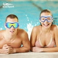 thumbnail image 2 of EverSport Swim Goggles for Adult Youth with Soft Silicone Gasket, Anti-Fog UV Protection No Leak Clear Vision Pool Goggles, 2 of 8