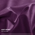 thumbnail image 6 of Deconovo Decorative Throw Pillow Covers 16 x 16 inch Velvet Solid Cushion Covers with Pom-poms for Couch Sofa Bed Eggplant Purple Pack of 2, 6 of 7