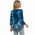 thumbnail image 6 of Ronuti 3/4 Length Sleeve Womens Tops Dressy Casual Blouses for Women 2025 Trendy V Neck T Shirts Fall Clothes, 6 of 9