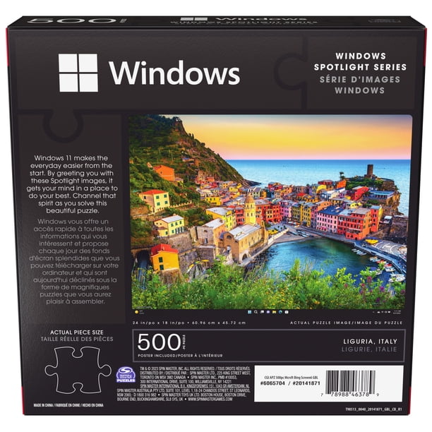 Windowsノート本体 Toy's50 Liguria, Italy Map Jigsaw Puzzles for Grade School Classrooms