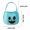 I, variant on Halloween Pumpkin Tote Bag Candy Basket Gift Sack - Ghost Face Polyester Storage Container for Treats Toys and Decor - Handwoven Novelty Basket for Trick or Treat, Party Favor Holder, Home Organizer