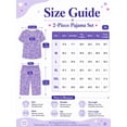 thumbnail image 2 of DAKIMOE Womens Pajama Set 2 Piece Short Sleeve V Neck Tops & Capri Pants, Comfy Soft Stretchy Sleepwear, Cute Printed Loungewear Lounge Set, Lightweight Pajamas for Women S-2XL, 2 of 8