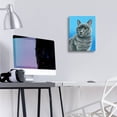 thumbnail image 4 of Epic Art 'Gray Cat' by Rebecca Wang Art, Acrylic Glass Wall Art, 12"x16", 4 of 8