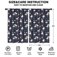 thumbnail image 2 of Unicorn and Planet Blue Pattern Insulated Teens Curtains Set Of 2, Bedroom Essentials, Toddler Room Decor 52"x84", 2 of 5