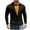 Black, variant on ZUKMRJPC Men's Long Sleeve Shirts Fake Two Pieces Stylish Lapel Button Down Pullover T-Shirts Casual Waffle Texture Base Work Tops