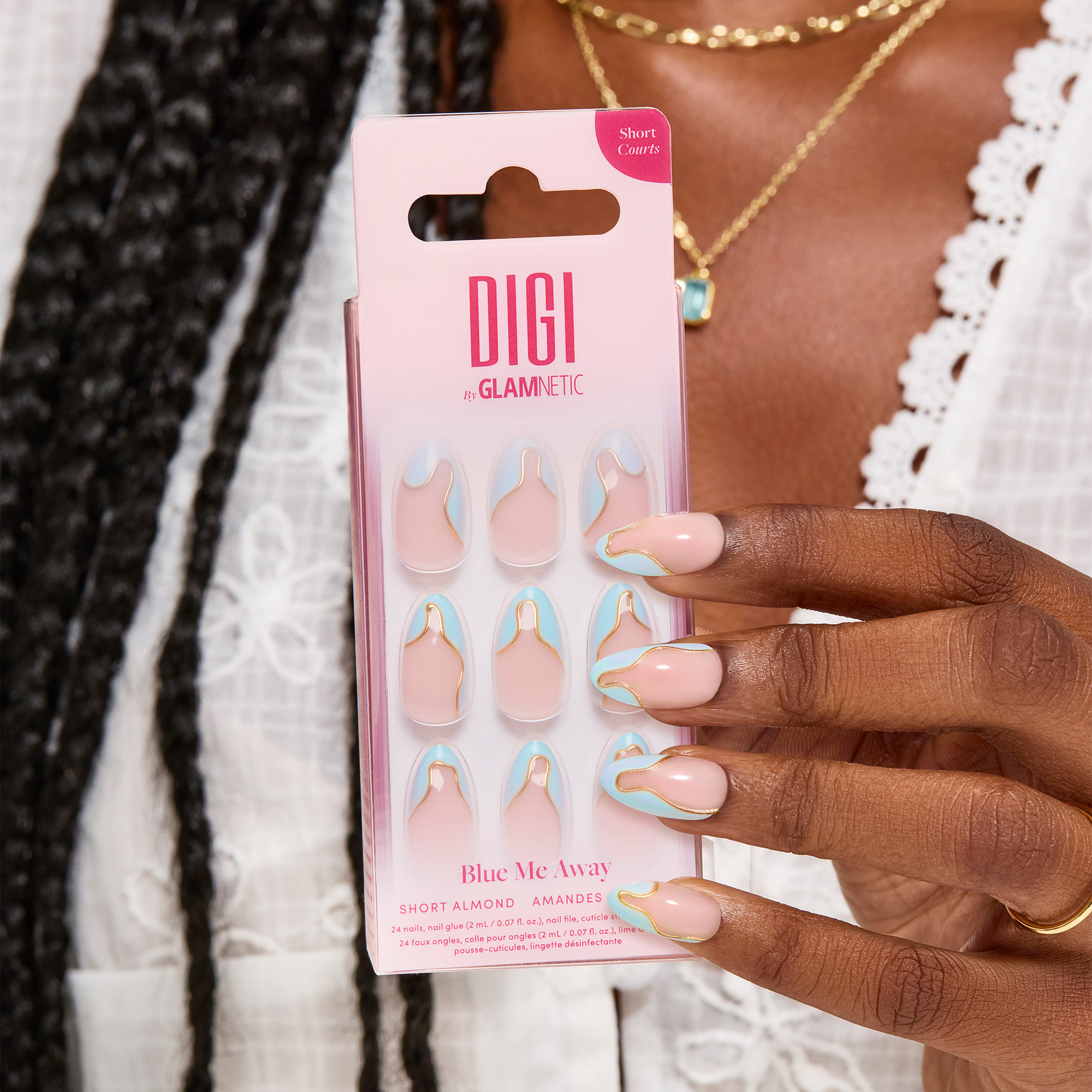 DIGI by Glamnetic Short Almond Press-On Nails photo 6