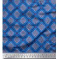 thumbnail image 1 of Soimoi polyester Crepe Fabric Flamingo & Moroccan Damask Print Sewing Fabric Yard 52 Inch Wide, 1 of 3