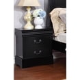 thumbnail image 2 of Bella Esprit Louis Philippe Solid Wood 2-Drawers Bedroom Nightstand in Black, 2 of 3