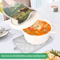 thumbnail image 4 of 2 Pack Pot Holders for Kitchen Heat Resistant Hot Pads Sets for Cooking Baking Cow in Green Rolling Hills, 4 of 7