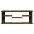 thumbnail image 5 of Pemberly Row TV Stand with Plastic Poles for TV up to Amber Pine/Black, 5 of 6