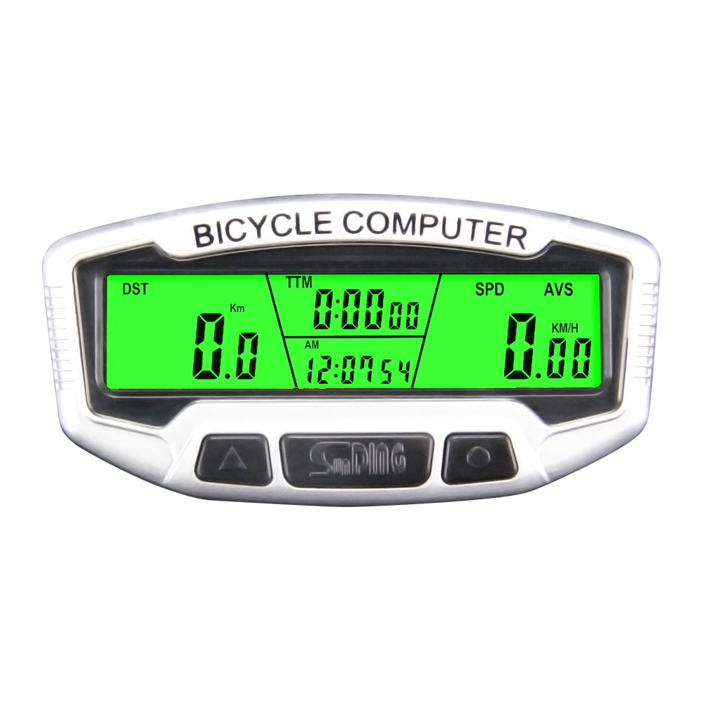 SUNDING MTB Bike Wired Speedometer Timer Cycling Bicycle Digital LCD Computer 