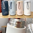 thumbnail image 3 of Naiovety Frasco de vacío térmico de 270ML, botella de sellado, taza aislada, botellas de agua con asa, tazas de aislamiento, suministros de Teteras Blanco, 3 of 6
