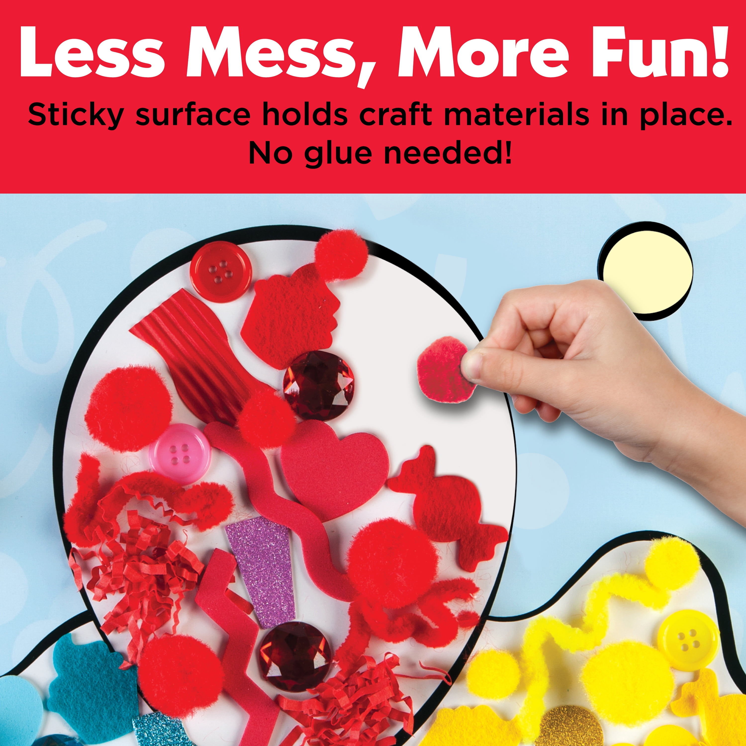 Creativity for Kids Sticky Wall Art Balloons- Child Sensory Activity for Boys and Girls Ages 3+